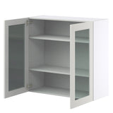 Hugo&Borg Belcourt 36-in W x 35-in H x 14-in D Gray Painted Wall Fully Assembled Cabinet (Recessed Panel Shaker Door Style)