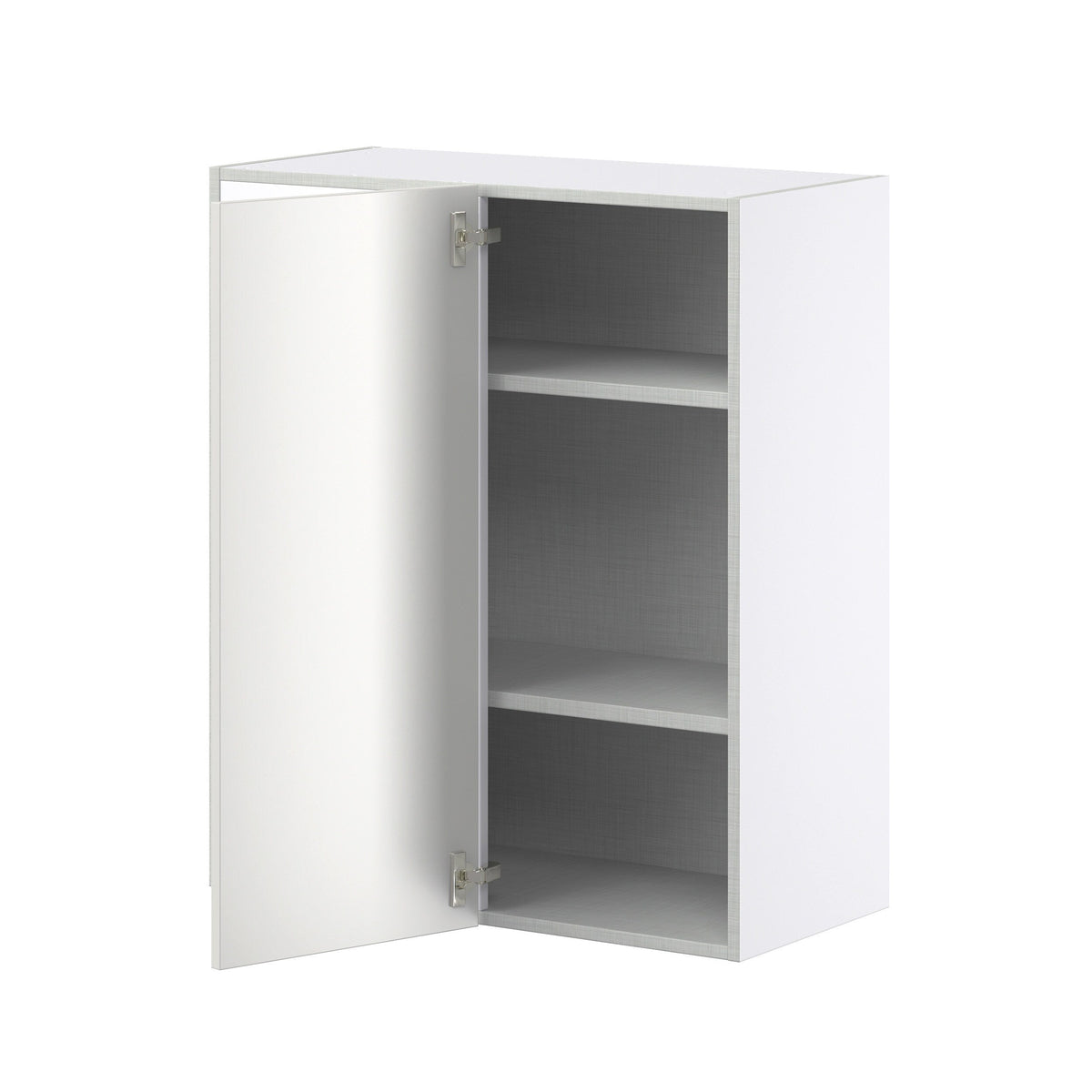 Hugo&Borg Belcourt 30-in W x 35-in H x 14-in D Gray Painted Wall Fully Assembled Cabinet (Recessed Panel Shaker Door Style)
