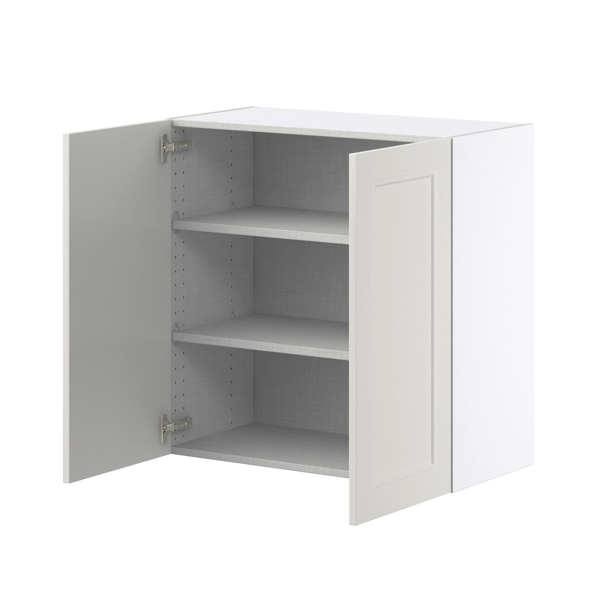 Hugo&Borg Belcourt 30-in W x 30-in H x 14-in D Gray Painted Wall Fully Assembled Cabinet (Recessed Panel Shaker Door Style)