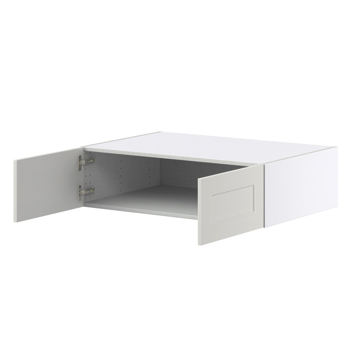 Hugo&Borg Belcourt 36-in W x 10-in H x 24-in D Gray Painted Wall Fully Assembled Cabinet (Recessed Panel Shaker Door Style)