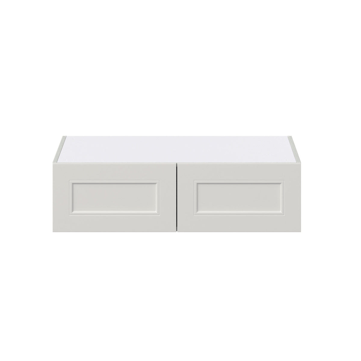 Hugo&Borg Belcourt 36-in W x 10-in H x 24-in D Gray Painted Wall Fully Assembled Cabinet (Recessed Panel Shaker Door Style)