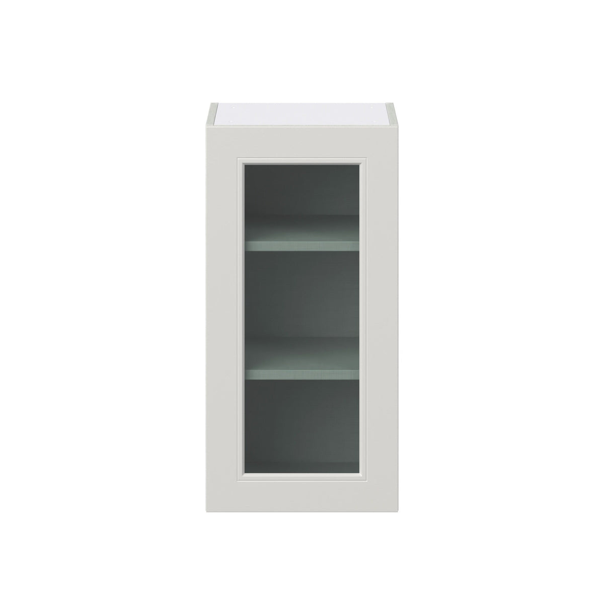 Hugo&Borg Belcourt 15-in W x 30-in H x 14-in D Gray Painted Wall Fully Assembled Cabinet (Recessed Panel Shaker Door Style)