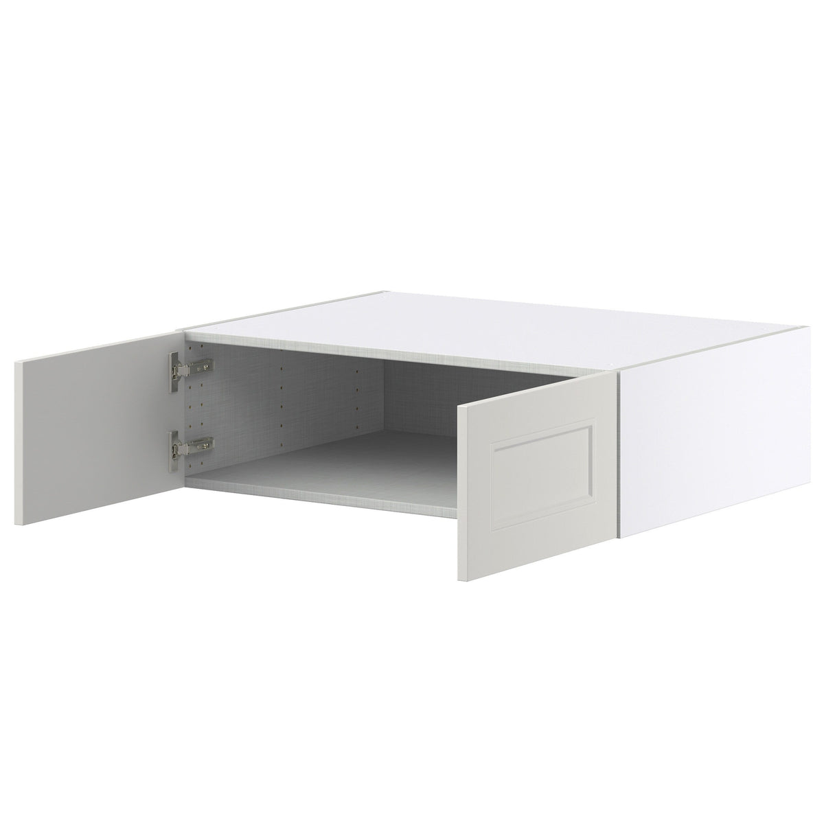 Hugo&Borg Belcourt 33-in W x 10-in H x 24-in D Gray Painted Wall Fully Assembled Cabinet (Recessed Panel Shaker Door Style)