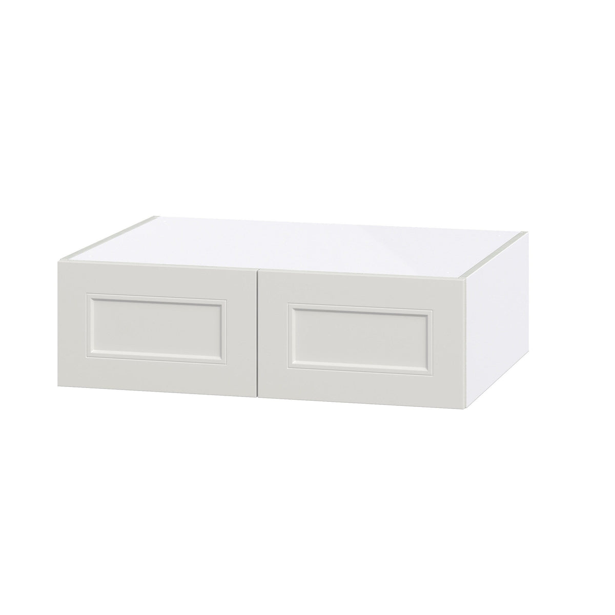Hugo&Borg Belcourt 33-in W x 10-in H x 24-in D Gray Painted Wall Fully Assembled Cabinet (Recessed Panel Shaker Door Style)