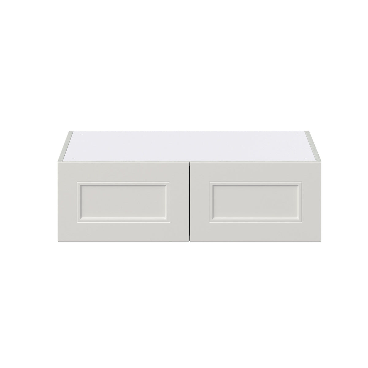 Hugo&Borg Belcourt 33-in W x 10-in H x 24-in D Gray Painted Wall Fully Assembled Cabinet (Recessed Panel Shaker Door Style)