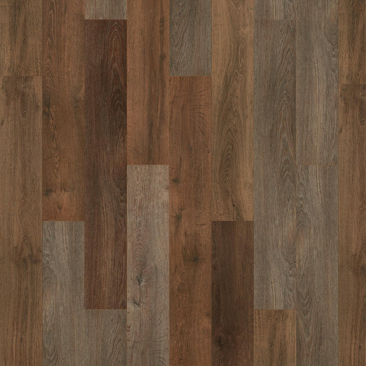 Mohawk Elite Lowland Forest Oak 7-in W x 48-in L x 5-mm Waterproof Interlocking Luxury Vinyl Plank Flooring (28.63-sq ft Carton)