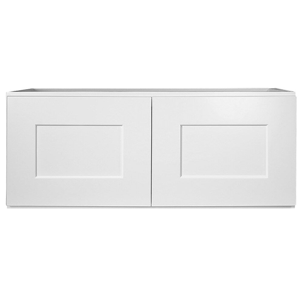 Design House Brookings 30-in W x 12-in H x 12-in D White Maple Wall Ready To Assemble Plywood Cabinet (Recessed Panel Shaker Door Style)