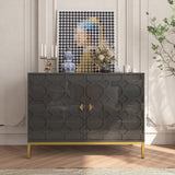 Clihome 15.75-in W x 26.25-in H Mdf Black Freestanding Utility Storage Cabinet