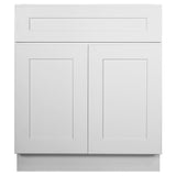 Design House Brookings 30-in W x 34.5-in H x 24-in D White Maple 1-Drawer Base Ready To Assemble Plywood Cabinet (Recessed Panel Shaker Style)