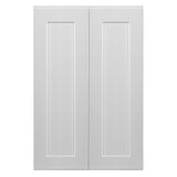 Design House Brookings 24-in W x 36-in H x 12-in D White Maple Wall Fully Assembled Plywood Cabinet (Recessed Panel Shaker Door Style)