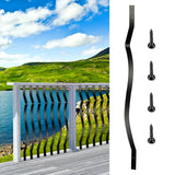 VEVOR 51 Pack Classic Composite Series 1-in x 1-in x 3-ft Iron Deck Post