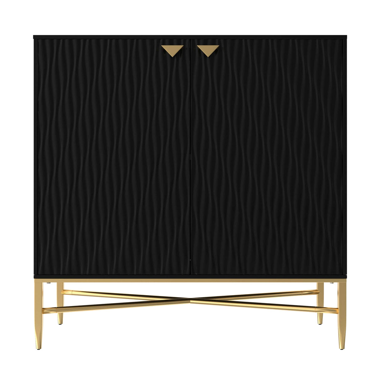 Clihome 15.75-in W x 32.87-in H Mdf Black Freestanding Utility Storage Cabinet