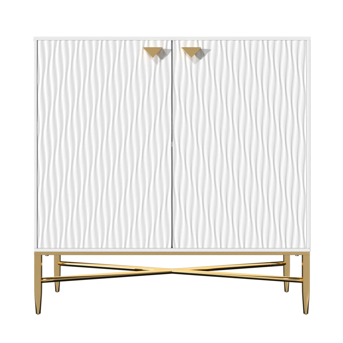 Clihome 15.75-in W x 32.87-in H Mdf White Freestanding Utility Storage Cabinet