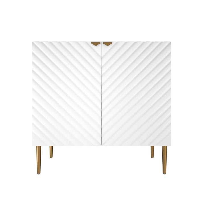 Clihome 15.75-in W x 31-in H Mdf White Freestanding Utility Storage Cabinet