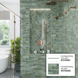 Apollo Tile Antiek Sage Green 3-in x 8-in Glossy Ceramic Brick Look Floor and Wall Tile (5.38-sq. ft/ Carton)