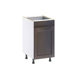 Hugo&Borg 18-in W x 34.5-in H x 24-in D Wood 1-Drawer Base Fully Assembled Cabinet (Recessed Panel Style)