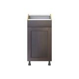 Hugo&Borg 18-in W x 34.5-in H x 24-in D Wood 1-Drawer Base Fully Assembled Cabinet (Recessed Panel Style)
