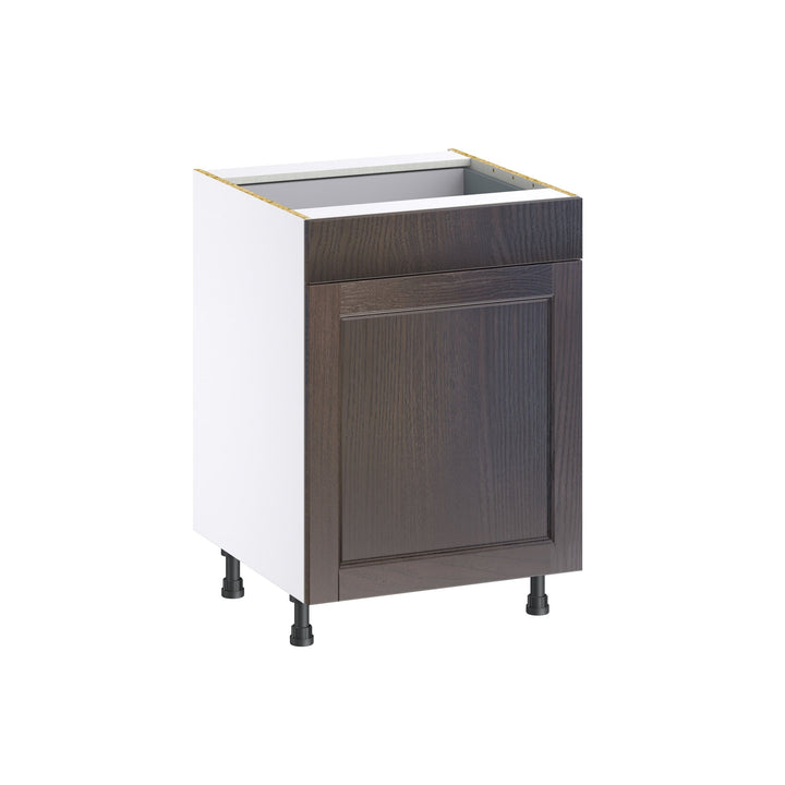 Hugo&Borg 24-in W x 34.5-in H x 24-in D Wood 1-Drawer Base Fully Assembled Cabinet (Recessed Panel Shaker Style)