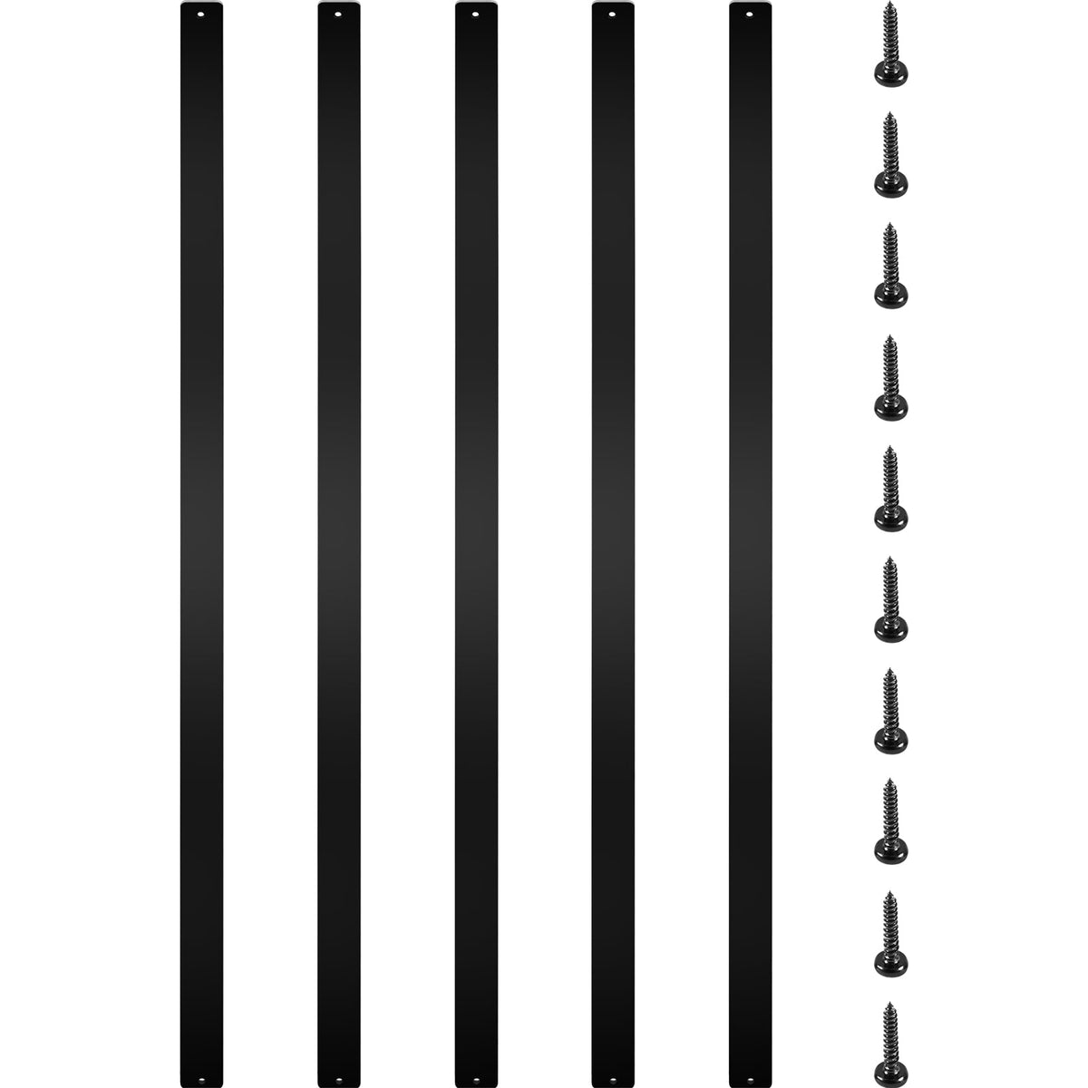 VEVOR 2-ft Black Aluminum Railing Panel (76-Pack)