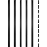 VEVOR 2-ft Black Aluminum Railing Panel (16-Pack)
