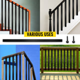 VEVOR 2-ft Black Aluminum Railing Panel (76-Pack)