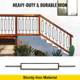 VEVOR Classic Composite Series 0.5-in x 0.5-in x 4-ft Iron Deck Post