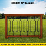 VEVOR Classic Composite Series 0.5-in x 0.5-in x 4-ft Iron Deck Post