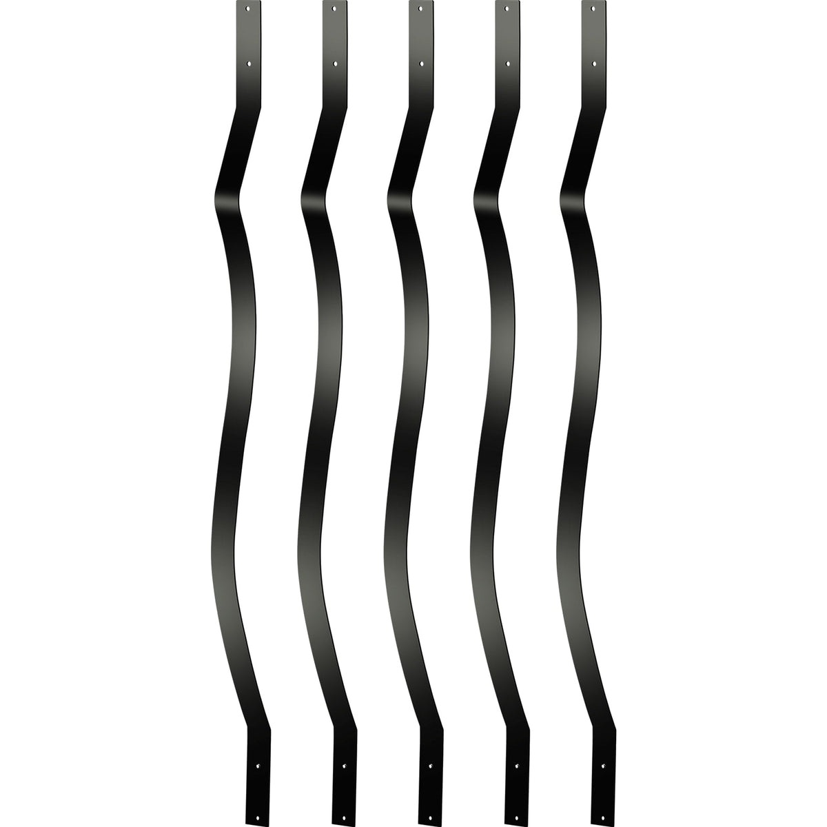 VEVOR 2-ft Black Aluminum Railing Panel (61-Pack)
