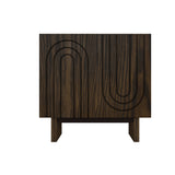 Clihome 15.75-in W x 30.71-in H Mdf Brown Freestanding Utility Storage Cabinet