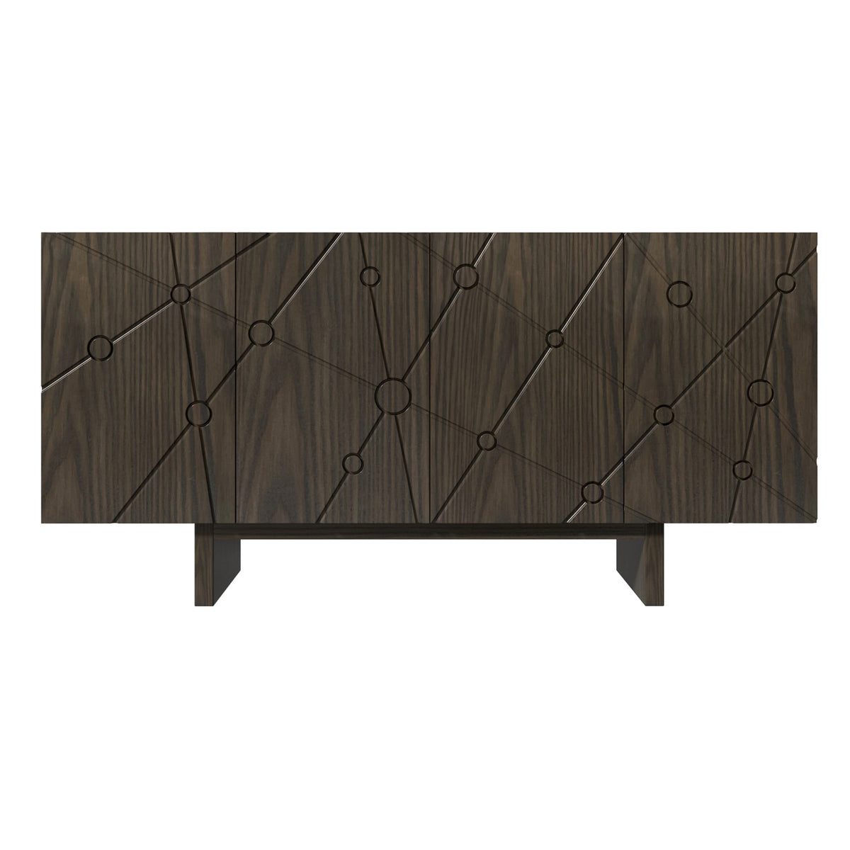 Clihome 15.75-in W x 30.71-in H Mdf Brown Freestanding Utility Storage Cabinet