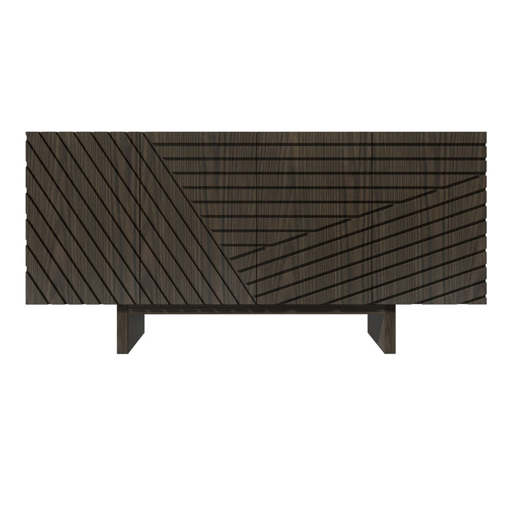 Clihome 15.75-in W x 30.71-in H Mdf Brown Freestanding Utility Storage Cabinet