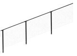 CityPost Stair Face Mount Steel Deck Cable Rail Kit