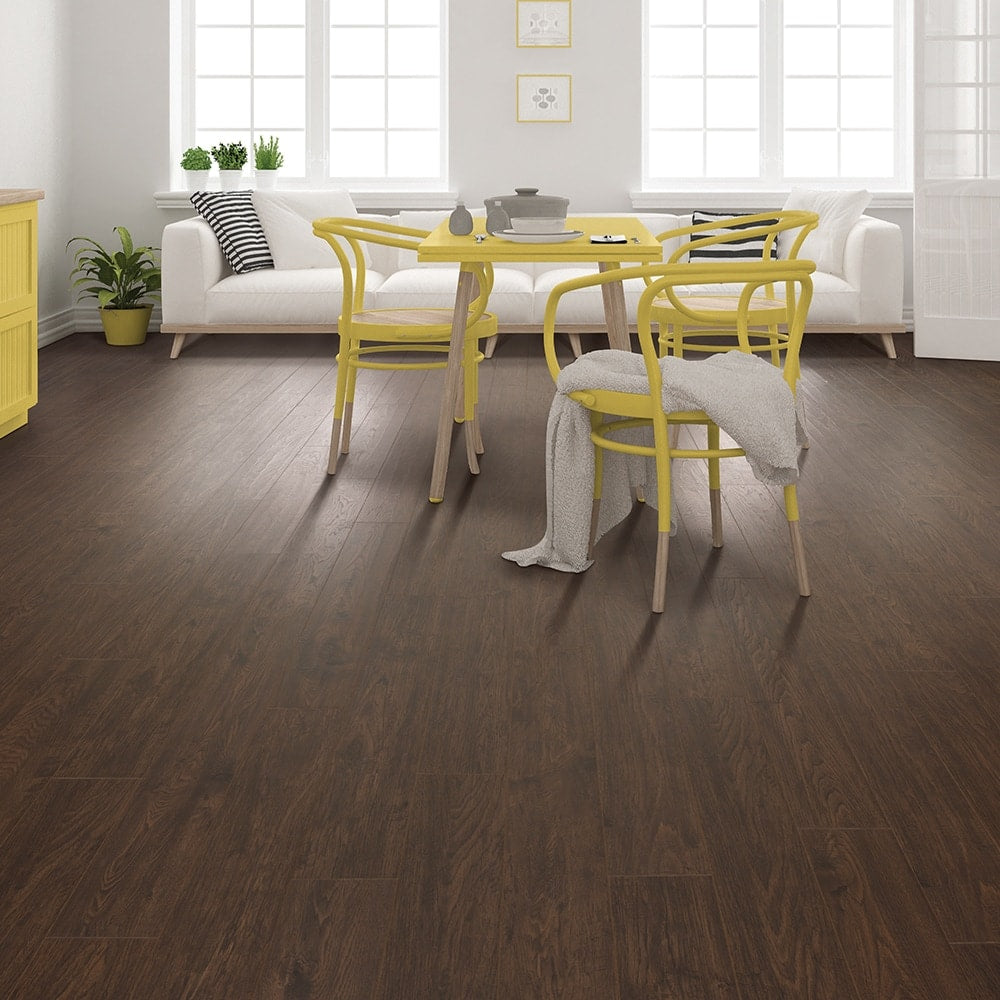 QuickStep Studio + Spill Repel Harrison Hickory 6.14-in W x 3.93-ft L Embossed Waterproof Laminate Wood Plank Flooring