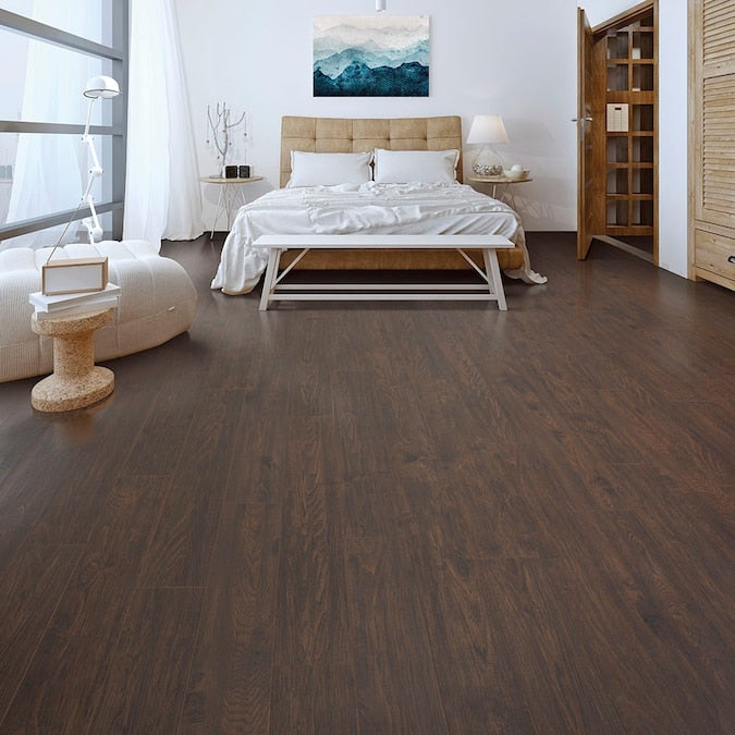 Quick-Step Studio QuickStep Studio + Spill Repel Harrison Hickory 12-mm T x 6-in W x 48-in L Waterproof Wood Plank Laminate Flooring (16.12-sq ft / Carton)