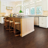 QuickStep Studio + Spill Repel Toasted Chestnut 4.85-in W x 47.24-in L Handscraped Wood Plank Waterproof Laminate Flooring