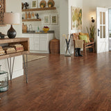 QuickStep Studio + Spill Repel Toasted Chestnut 4.85-in W x 47.24-in L Handscraped Wood Plank Waterproof Laminate Flooring