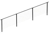 CityPost Stair Face Mount Steel Deck Cable Rail Kit