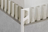 Schluter Systems Jolly-P 0.5-in W x 98.5-in L Bright White PVC L-angle Tile Edge Trim