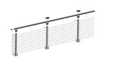 CityPost Face Mount x 42-in Grey Steel Deck Cable Rail Kit
