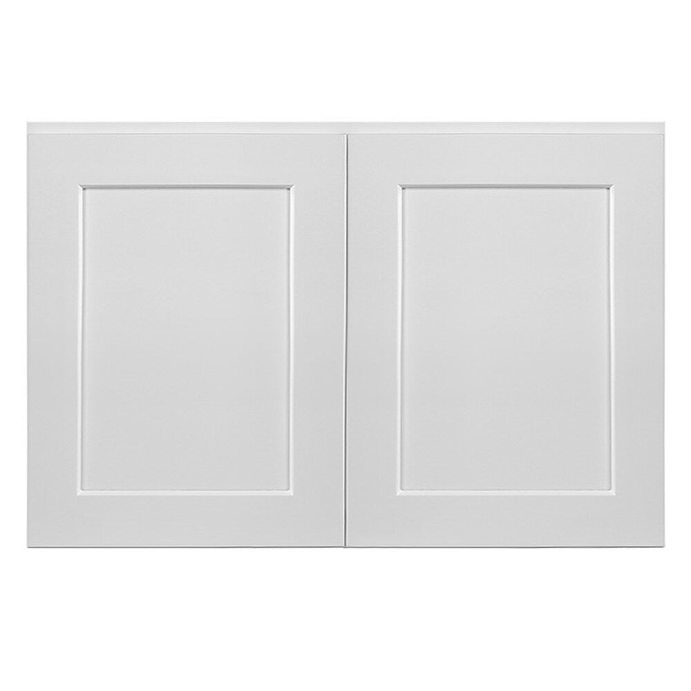 Design House Brookings 36-in W x 24-in H x 12-in D White Maple Wall Ready To Assemble Plywood Cabinet (Recessed Panel Shaker Door Style)