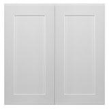 Design House Brookings 30-in W x 30-in H x 12-in D White Maple Wall Fully Assembled Plywood Cabinet (Recessed Panel Shaker Door Style)