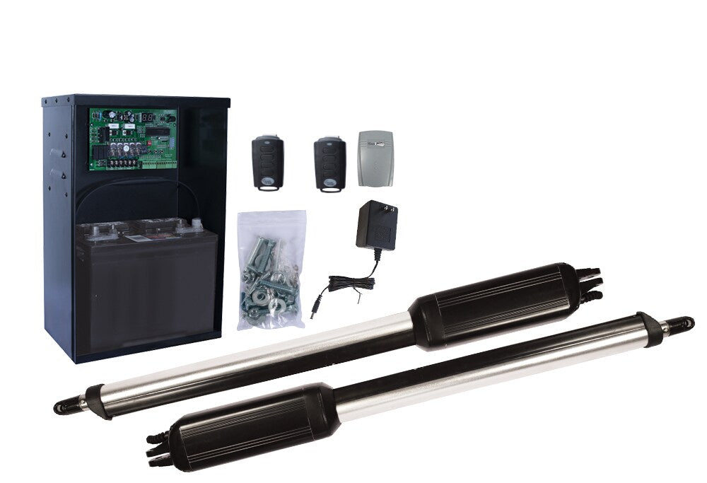 Estate Swing 12-ft Dual Swing Universal Battery Driveway Gate Opener Kit