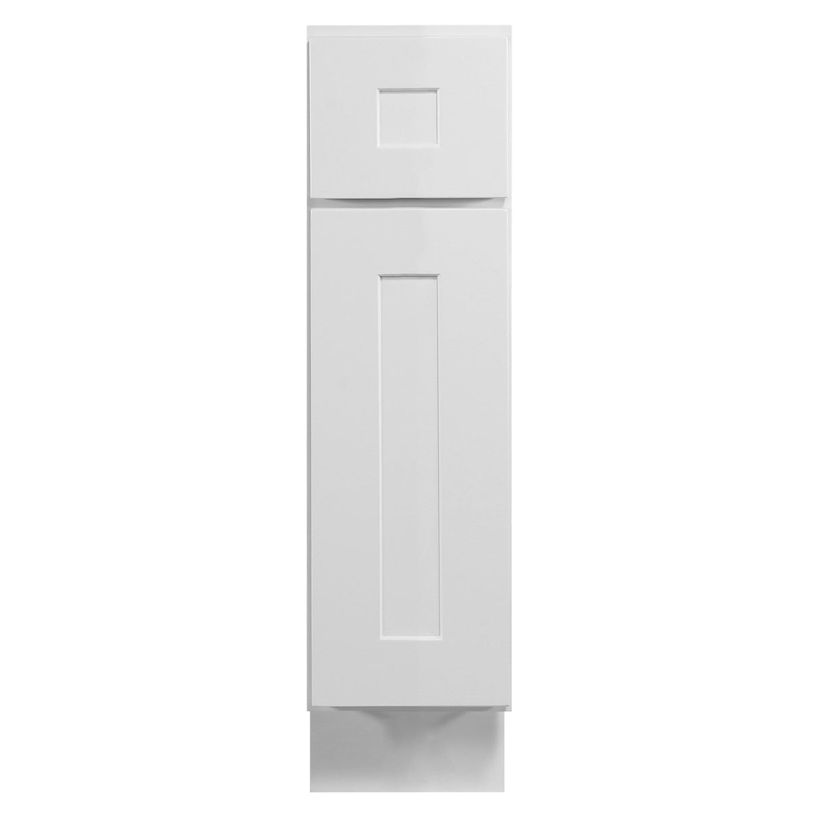 Design House Brookings 9-in W x 34.5-in H x 24-in D White Maple 1-Drawer Base Ready To Assemble Plywood Cabinet (Recessed Panel Shaker Style)