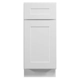 Design House Brookings 15-in W x 34.5-in H x 24-in D White Maple L-shaped 1-Drawer Base Fully Assembled Plywood Cabinet (Recessed Panel Shaker Style)