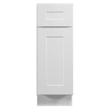 Design House Brookings 12-in W x 34.5-in H x 24-in D White Maple 1-Drawer Base Ready To Assemble Plywood Cabinet (Recessed Panel Shaker Style)