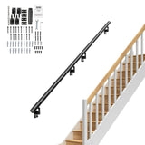 VEVOR Stairs service 12-ft x 7-in Aluminum Alloy Aluminum Deck Stair Rail Kit