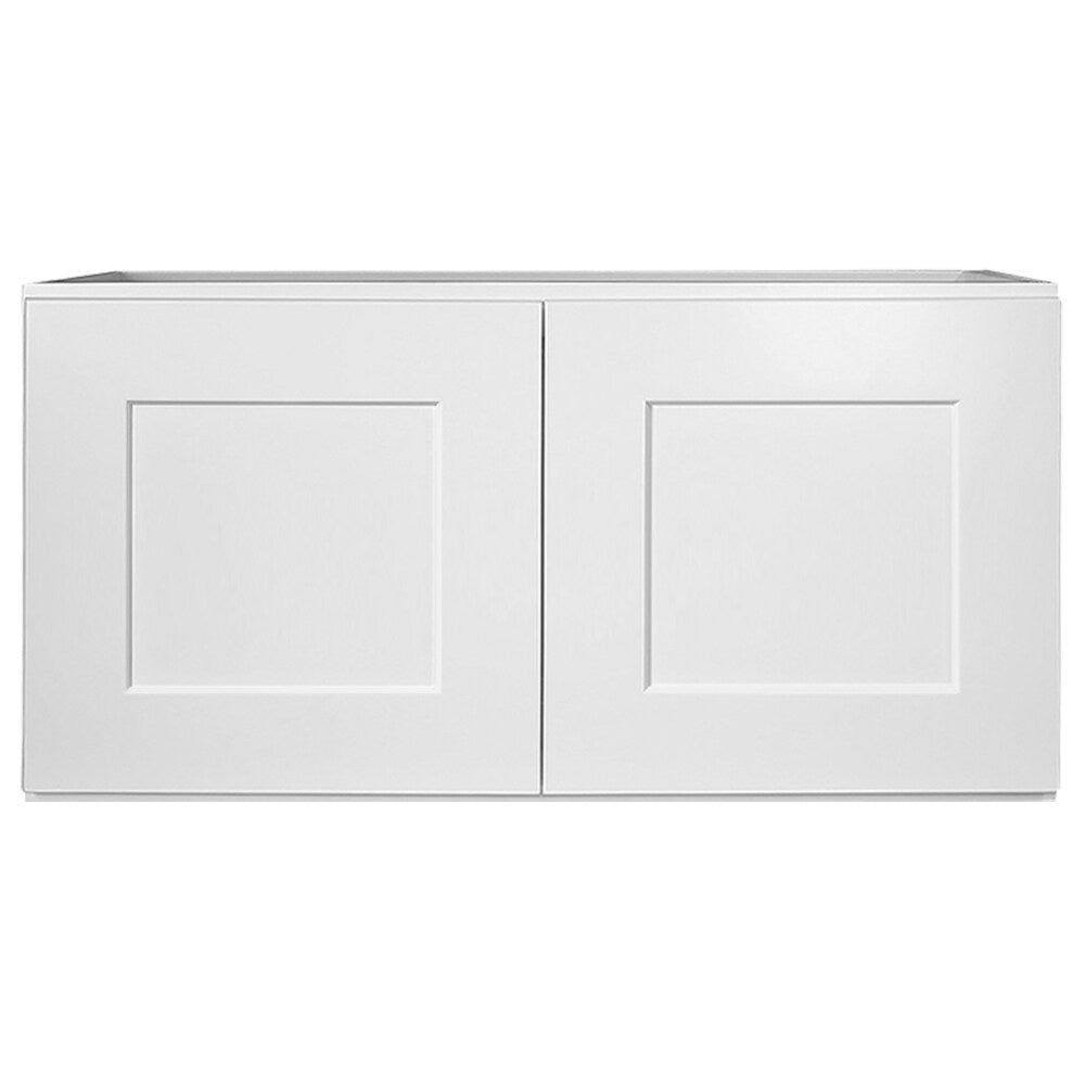 Design House Brookings 30-in W x 15-in H x 12-in D White Maple Wall Ready To Assemble Plywood Cabinet (Recessed Panel Shaker Door Style)