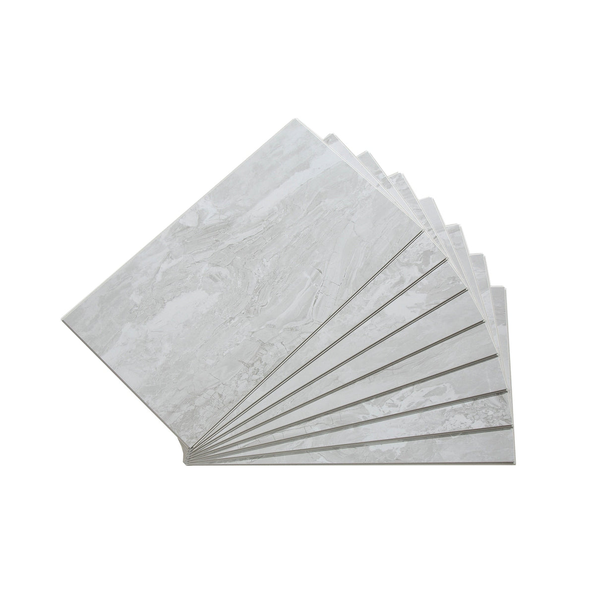 PALISADE Iced Pewter 26-in x 15-in Matte PVC Wall Tile product image