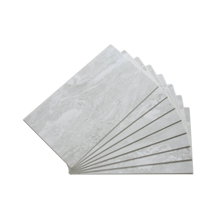 PALISADE Iced Pewter 26-in x 15-in Matte PVC Wall Tile product image