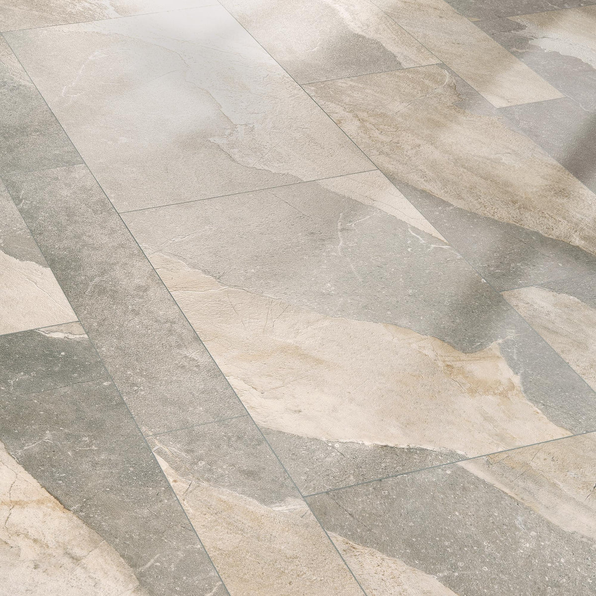 Mohawk Elite Hunting Hound Waterproof Interlocking Luxury Vinyl Tile Flooring, Multi-Width 6/12/18-in x 32-in (24.46-sq ft Carton)